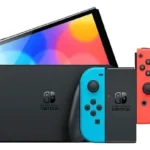 Consola - Nintendo Switch OLED, 7", Joy-Con, 64 GB, Azul y Rojo Neón