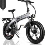 Bicicleta eléctrica plegable para adultos, motor BaFang de 750 W