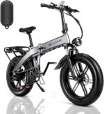 Bicicleta eléctrica plegable para adultos, motor BaFang de 750 W