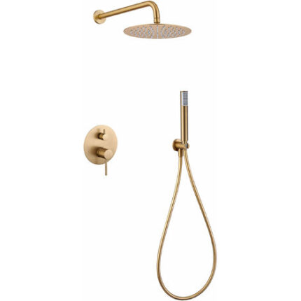 IMEX GPM039/OC MONZA Conjunto Grifo Ducha Monomando Empotrado Oro Cepillado - ref: GPM039/OC