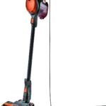 Shark Rocket Aspiradora liviana sin bolsa para limpieza de alfombras y suelos duros con guía giratoria y juego de limpieza para automóvil (HV301), color gris y naranja