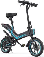Sailnovo - Bicicleta eléctrica de 14 pulgadas para adultos